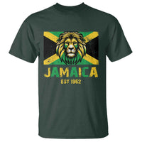 Jamaican Independence  EST 1962 Jamaica Flag Lion T Shirt - Wonder Print Shop