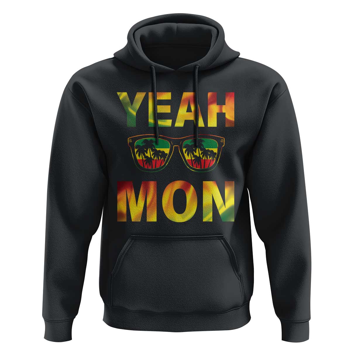 Funny Yeah Mon Jamaican Jamaica Reggae Hoodie - Wonder Print Shop