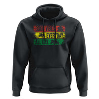 Jamaica Reggae Lover Hoodie Good Vibes Everyday All Day - Wonder Print Shop