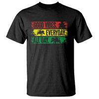 Jamaica Reggae Lover T Shirt Good Vibes Everyday All Day - Wonder Print Shop