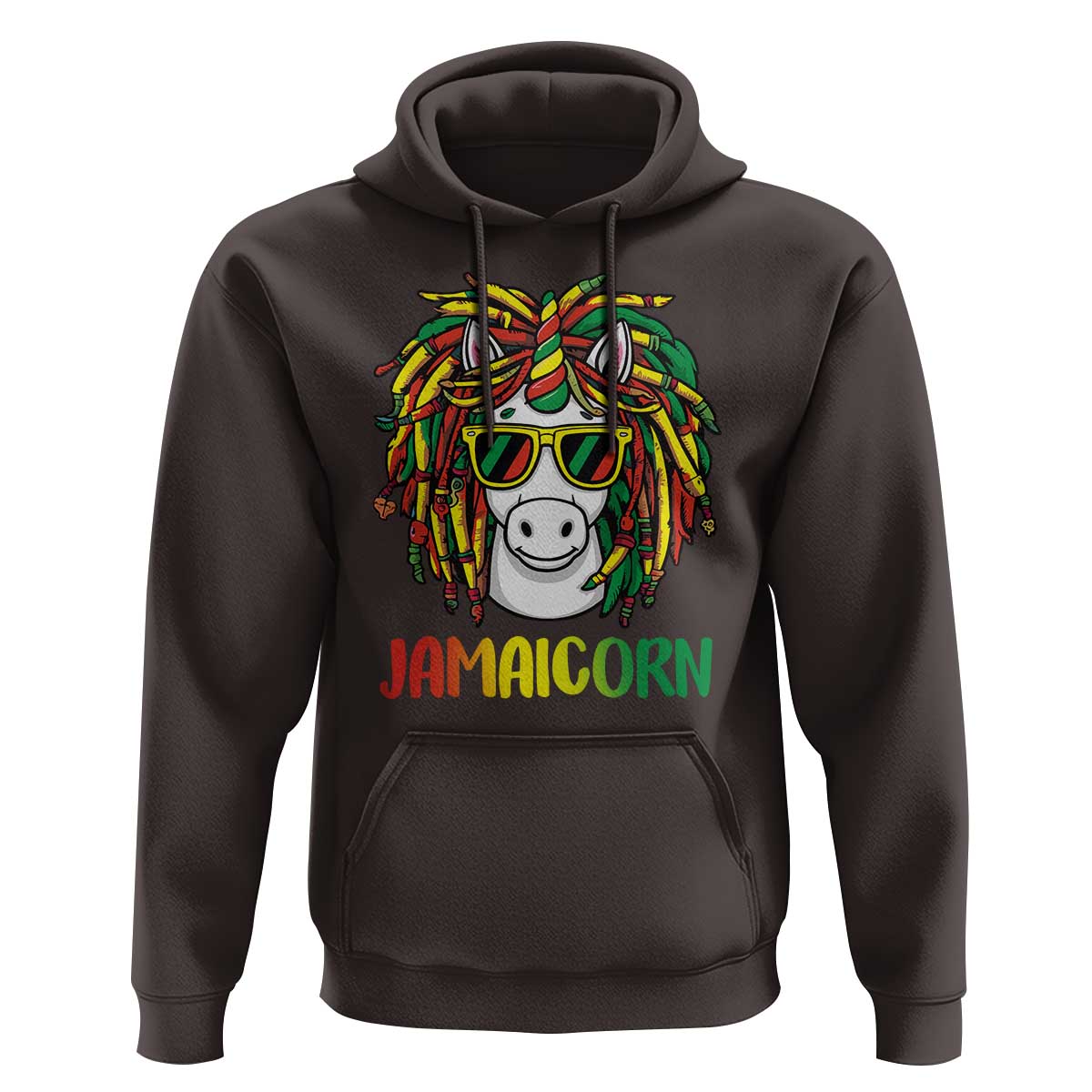 Funny Jamaicorn Jamaican Reggae Unicorn Hoodie - Wonder Print Shop