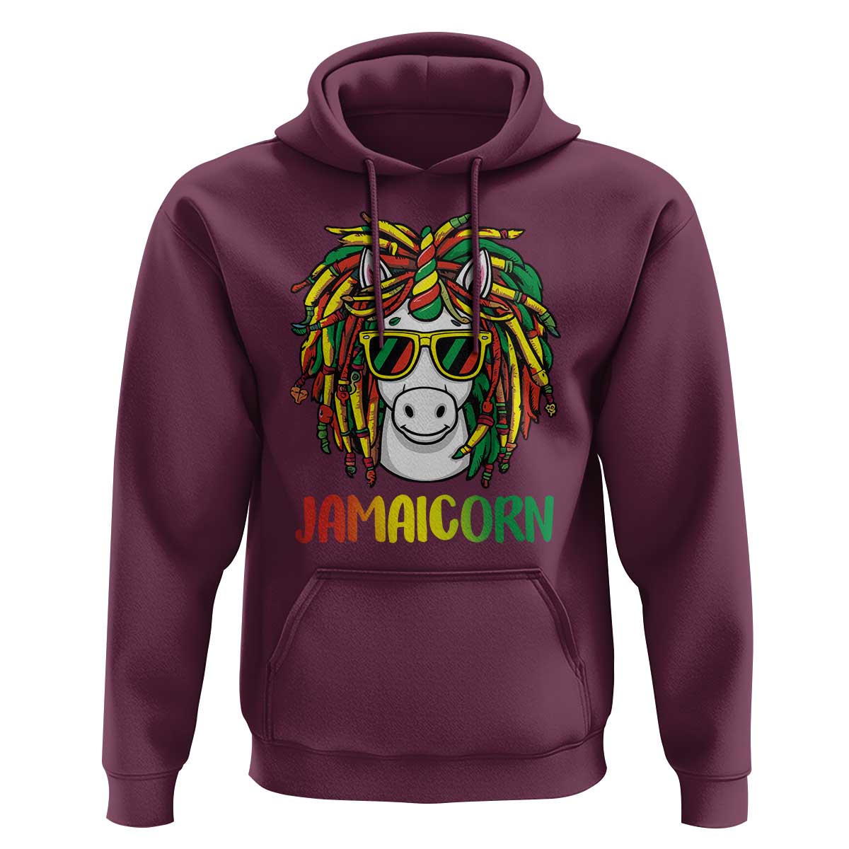 Funny Jamaicorn Jamaican Reggae Unicorn Hoodie - Wonder Print Shop