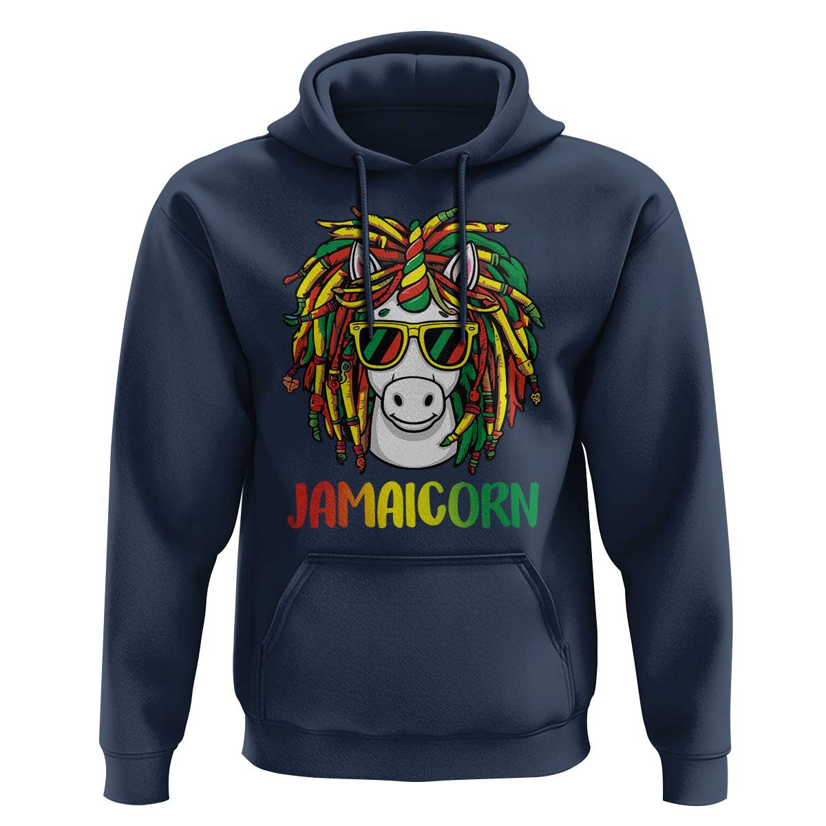 Funny Jamaicorn Jamaican Reggae Unicorn Hoodie - Wonder Print Shop