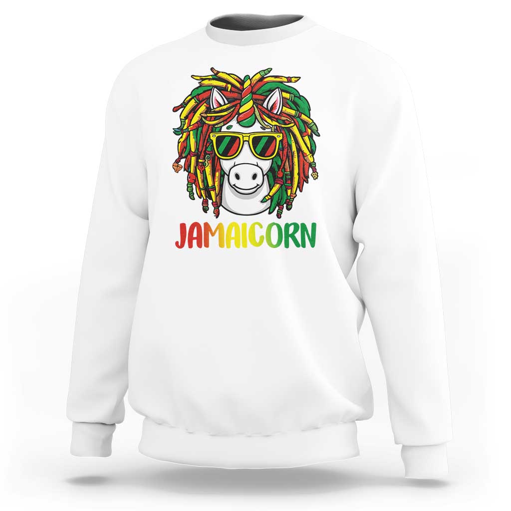 Funny Jamaicorn Jamaican Reggae Unicorn Sweatshirt - Wonder Print Shop