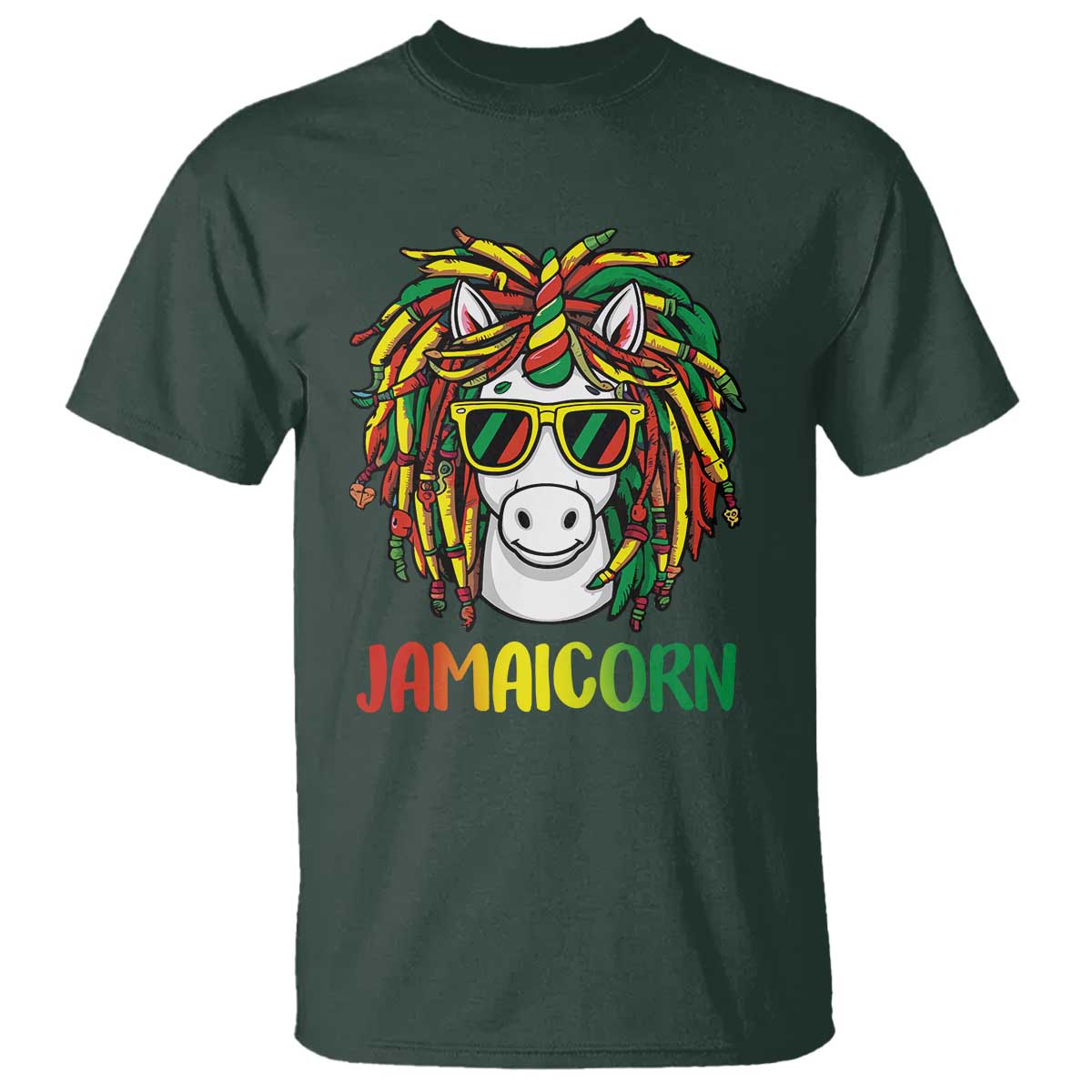 Funny Jamaicorn Jamaican Reggae Unicorn T Shirt - Wonder Print Shop