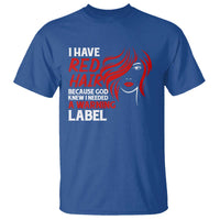 Redhead T Shirt I Have Red Hair Warning Label - Wonder Print Shop