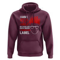Redhead Hoodie I Have Red Hair Warning Label - Wonder Print Shop
