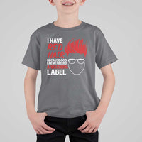 Redhead T Shirt For Kid I Have Red Hair Warning Label - Wonder Print Shop
