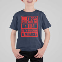 Redhead Pride T Shirt For Kid Only 2% Of The World Has Red Hair - Wonder Print Shop