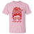 Redhead Life T Shirt Natural Red Hair Messy Bun Girl - Wonder Print Shop