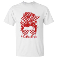 Redhead Life T Shirt Natural Red Hair Messy Bun Girl - Wonder Print Shop