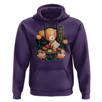 Mid Autumn Festival Hoodie Chinese Full Moon Rabbit Mooncake - Wonder Print Shop