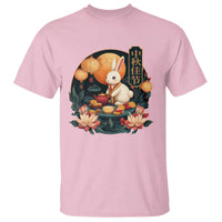 Mid Autumn Festival T Shirt Chinese Full Moon Rabbit Mooncake - Wonder Print Shop