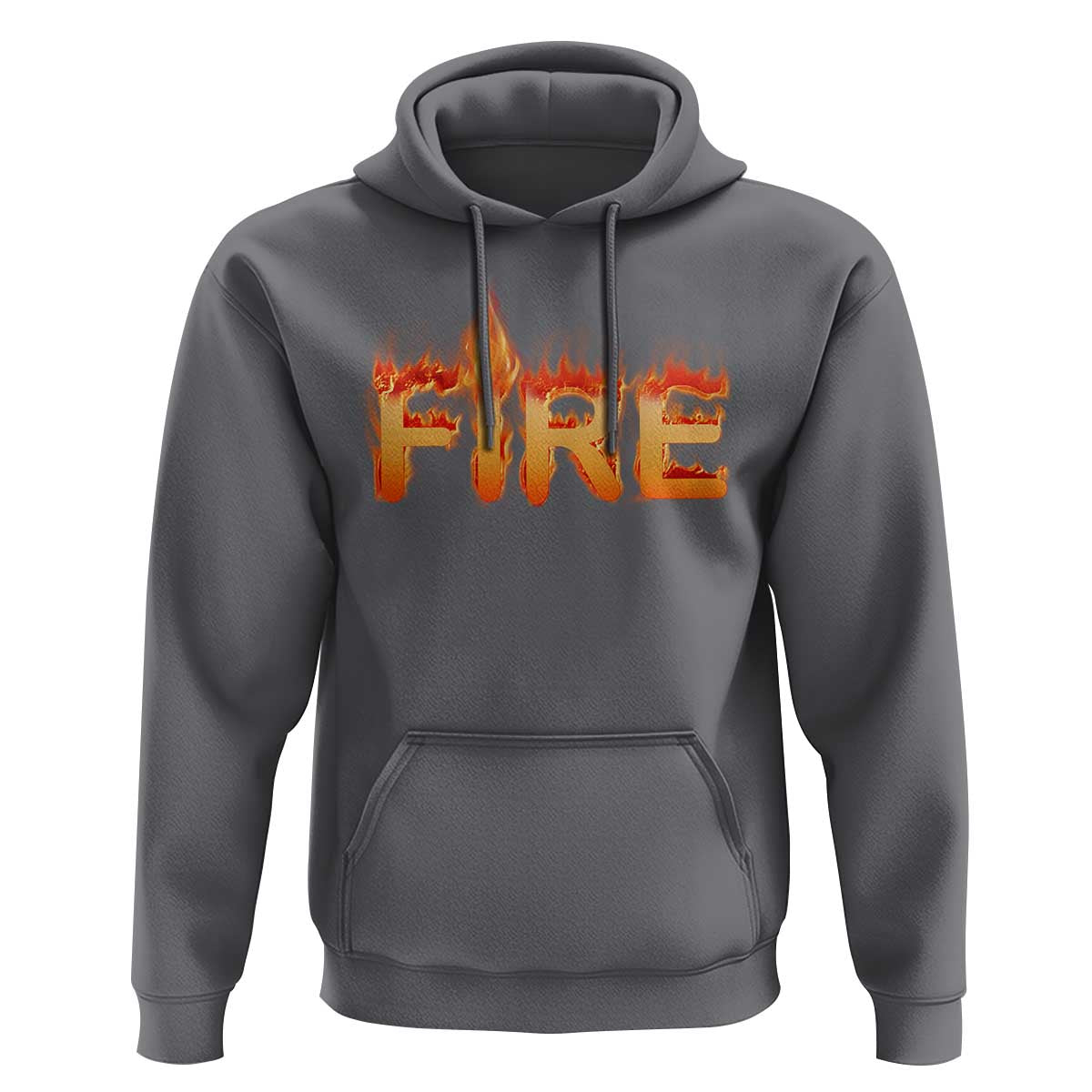 Couple Matching Fire And Ice Hoodie Typographic Fire