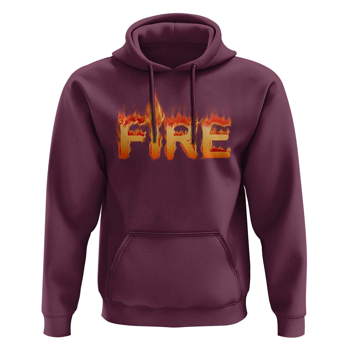 Couple Matching Fire And Ice Hoodie Typographic Fire