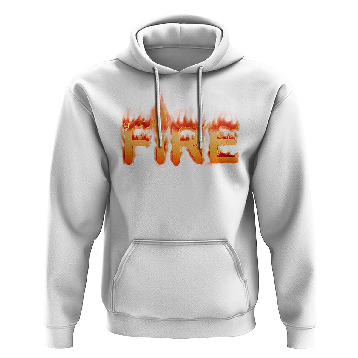Couple Matching Fire And Ice Hoodie Typographic Fire