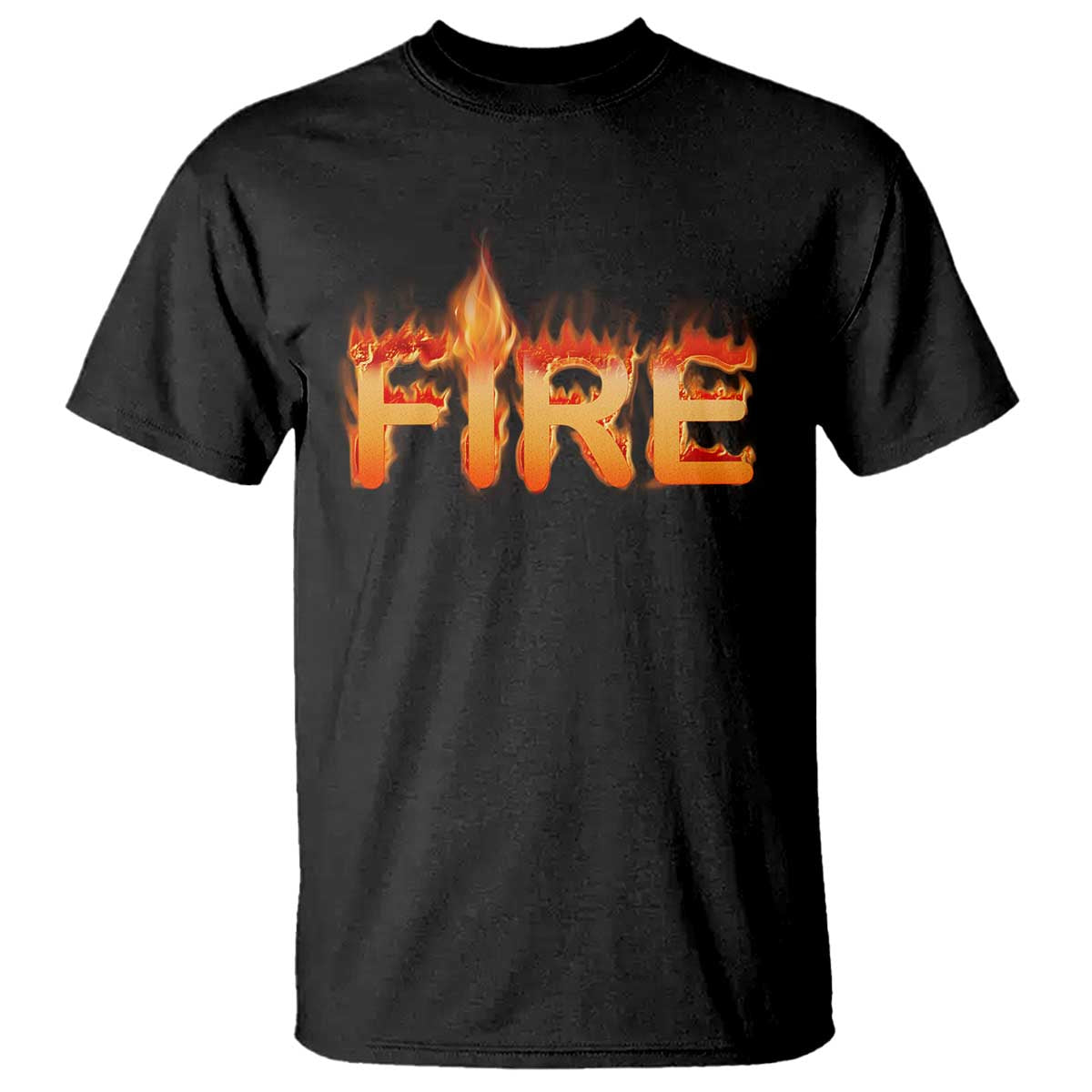 Couple Matching Fire And Ice T Shirt Typographic Fire
