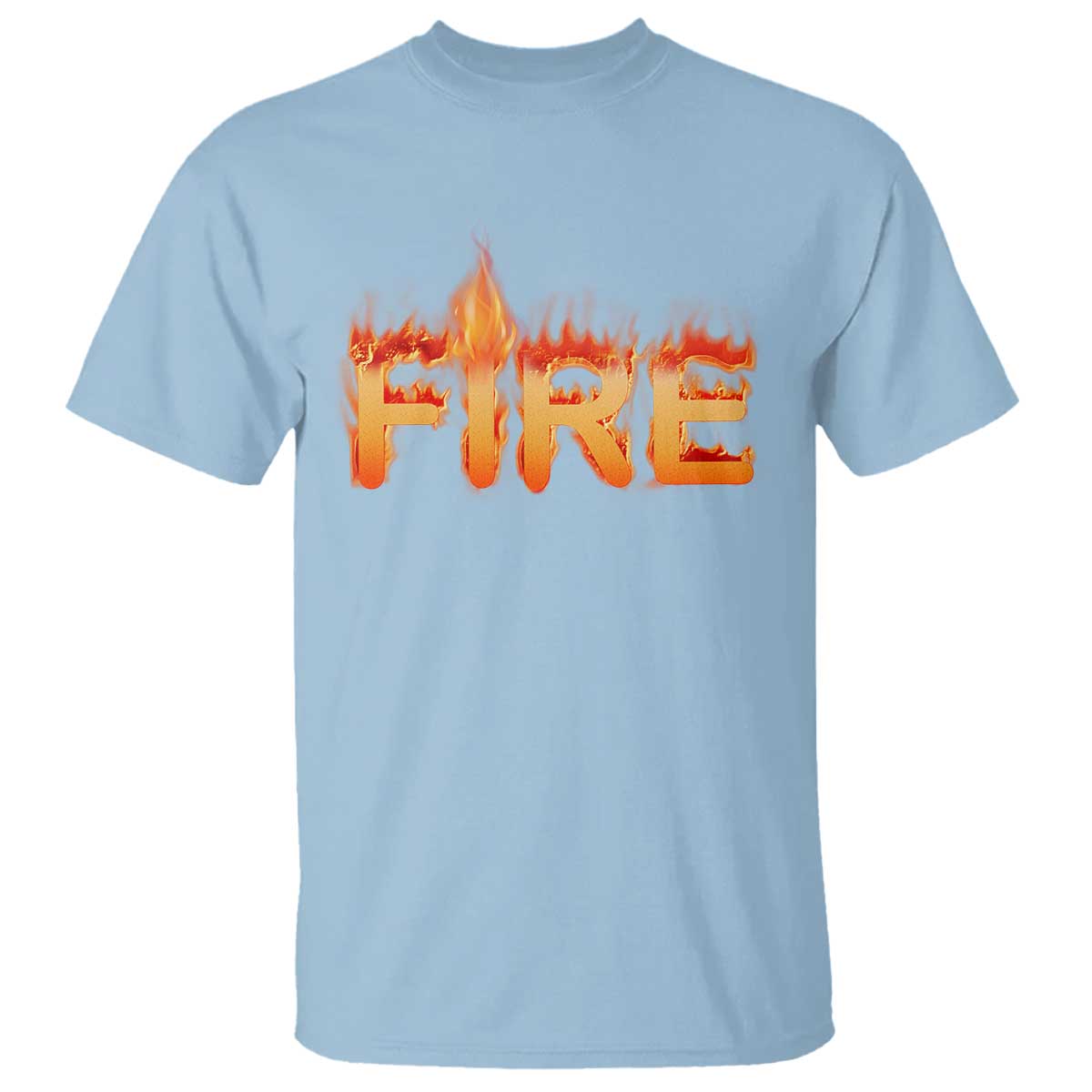 Couple Matching Fire And Ice T Shirt Typographic Fire