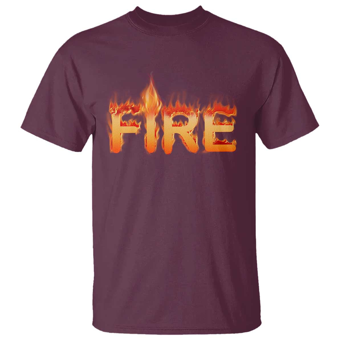 Couple Matching Fire And Ice T Shirt Typographic Fire