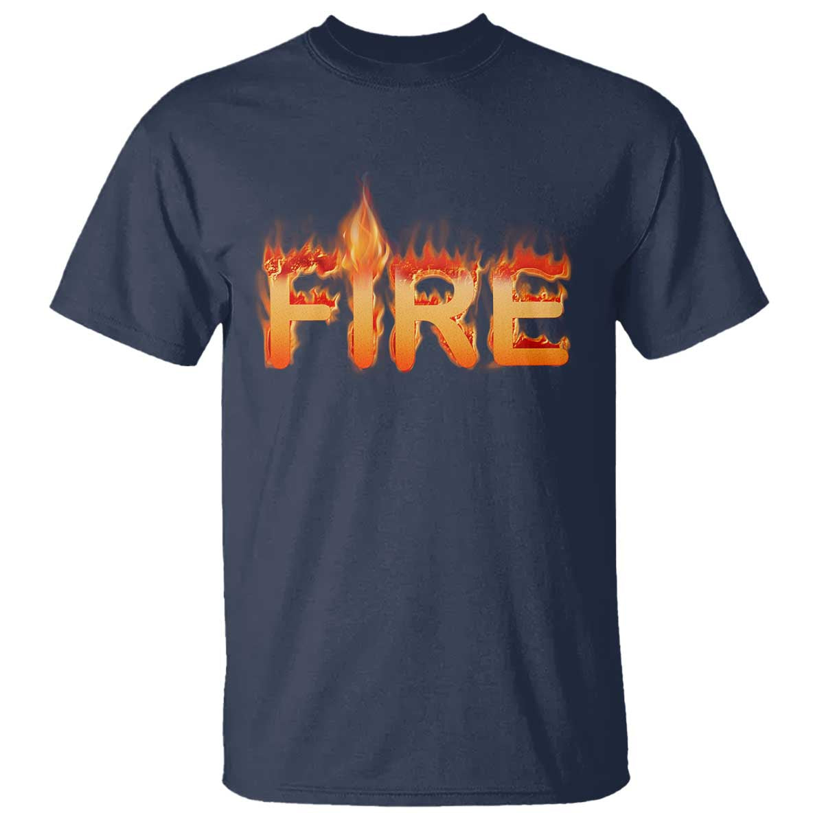 Couple Matching Fire And Ice T Shirt Typographic Fire