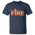 Couple Matching Fire And Ice T Shirt Typographic Fire
