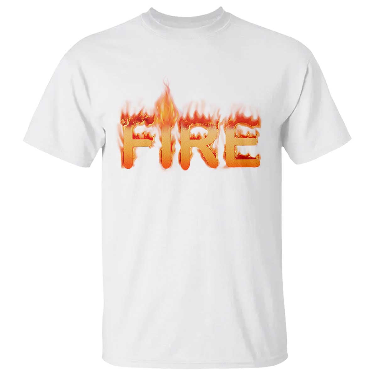 Couple Matching Fire And Ice T Shirt Typographic Fire