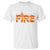 Couple Matching Fire And Ice T Shirt Typographic Fire