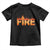 Couple Matching Fire And Ice Toddler T Shirt Typographic Fire