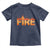 Couple Matching Fire And Ice Toddler T Shirt Typographic Fire