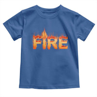 Couple Matching Fire And Ice Toddler T Shirt Typographic Fire