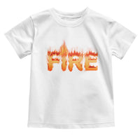 Couple Matching Fire And Ice Toddler T Shirt Typographic Fire