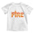 Couple Matching Fire And Ice Toddler T Shirt Typographic Fire