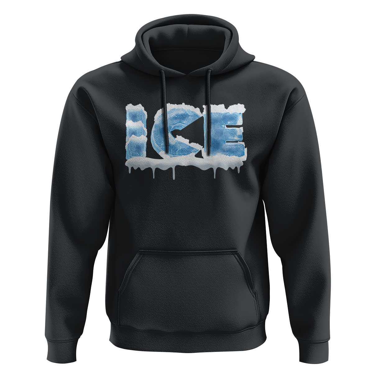 Couple Matching Fire And Ice Hoodie Typographic Ice