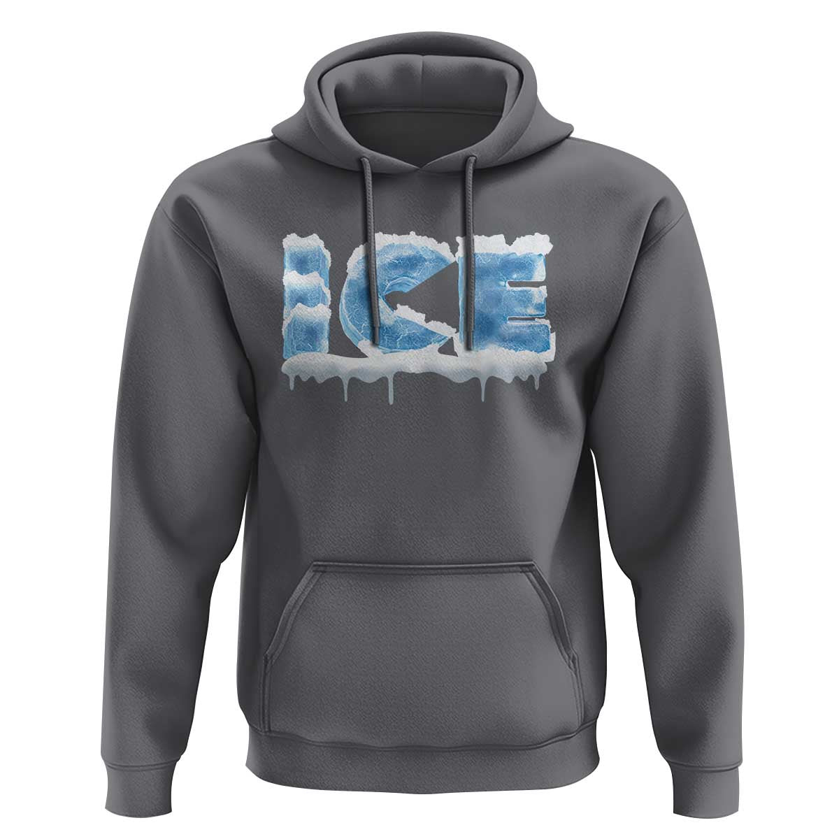 Couple Matching Fire And Ice Hoodie Typographic Ice