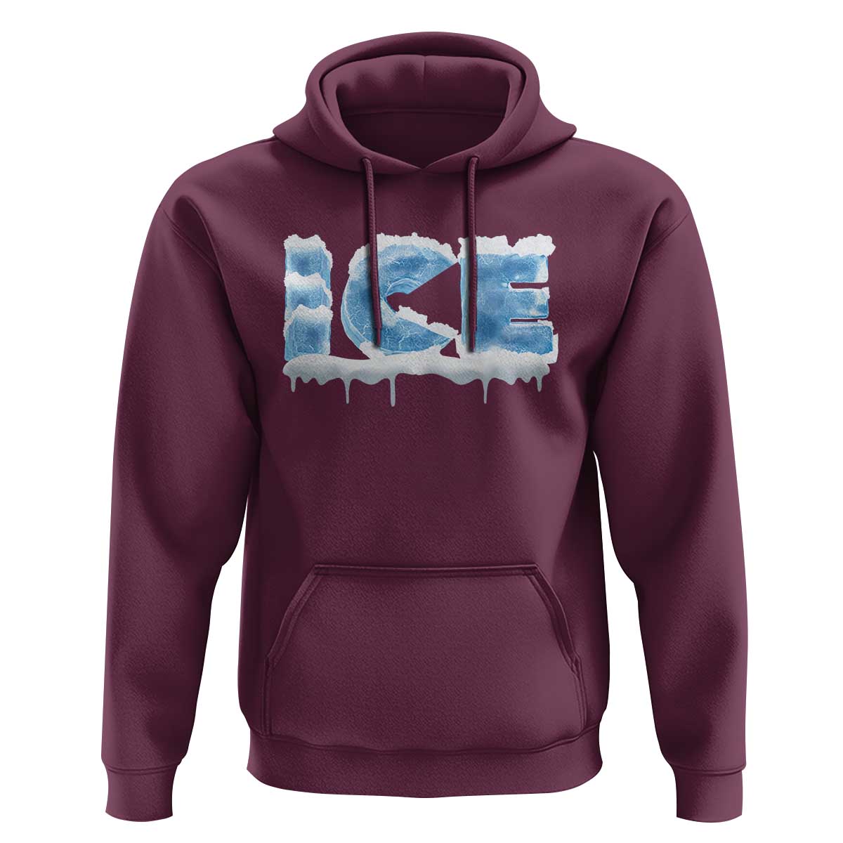 Couple Matching Fire And Ice Hoodie Typographic Ice