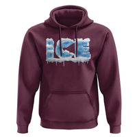 Couple Matching Fire And Ice Hoodie Typographic Ice