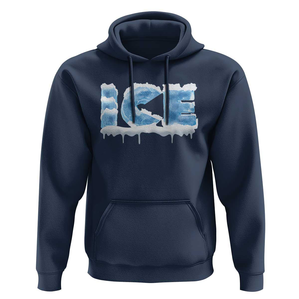 Couple Matching Fire And Ice Hoodie Typographic Ice