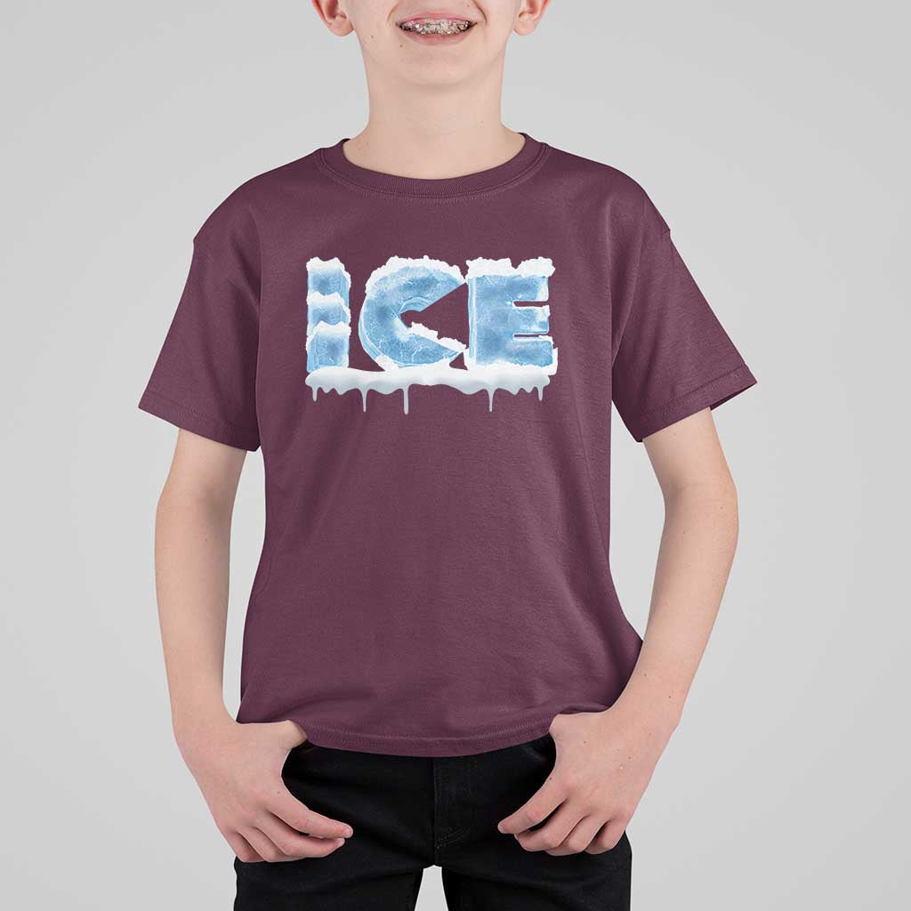 Couple Matching Fire And Ice T Shirt For Kid Typographic Ice