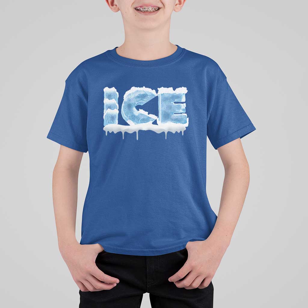 Couple Matching Fire And Ice T Shirt For Kid Typographic Ice