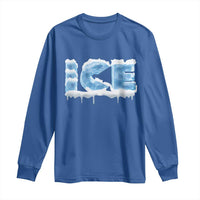 Couple Matching Fire And Ice Long Sleeve Shirt Typographic Ice