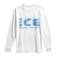 Couple Matching Fire And Ice Long Sleeve Shirt Typographic Ice