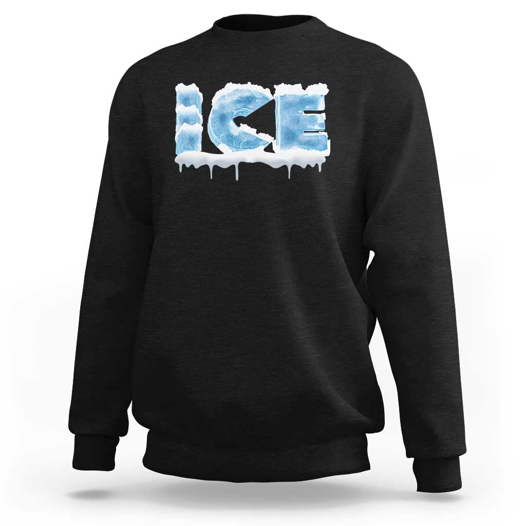 Couple Matching Fire And Ice Sweatshirt Typographic Ice