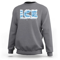 Couple Matching Fire And Ice Sweatshirt Typographic Ice