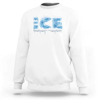 Couple Matching Fire And Ice Sweatshirt Typographic Ice