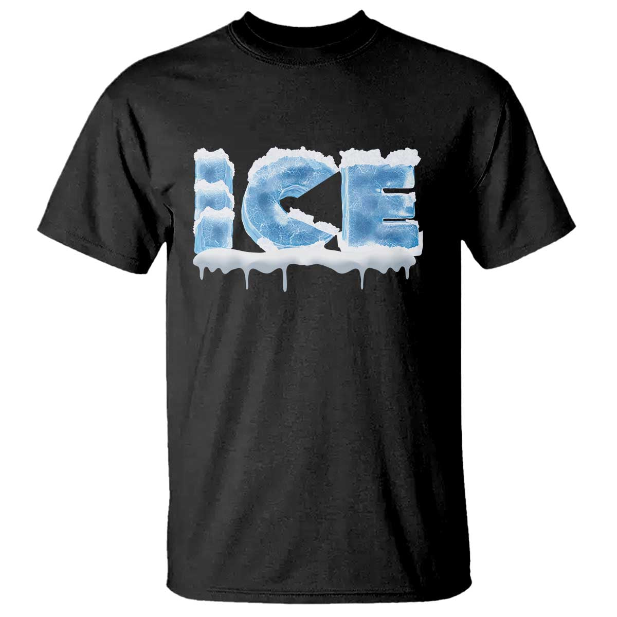 Couple Matching Fire And Ice T Shirt Typographic Ice