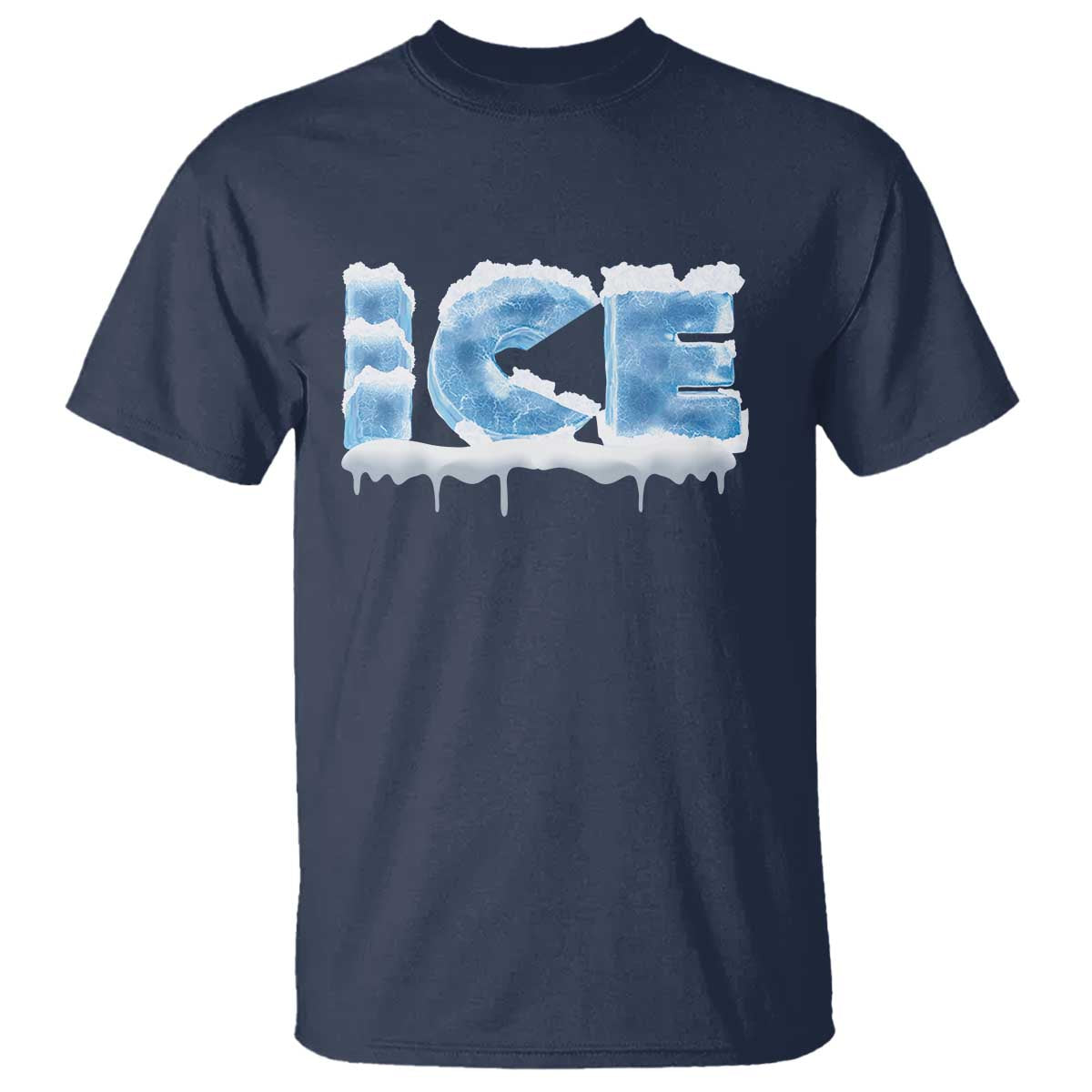 Couple Matching Fire And Ice T Shirt Typographic Ice