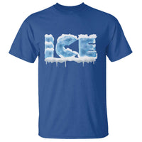 Couple Matching Fire And Ice T Shirt Typographic Ice