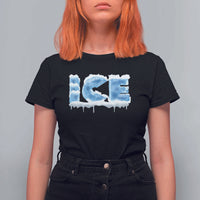 Couple Matching Fire And Ice T Shirt For Women Typographic Ice