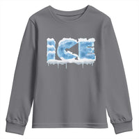 Couple Matching Fire And Ice Youth Sweatshirt Typographic Ice
