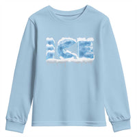 Couple Matching Fire And Ice Youth Sweatshirt Typographic Ice